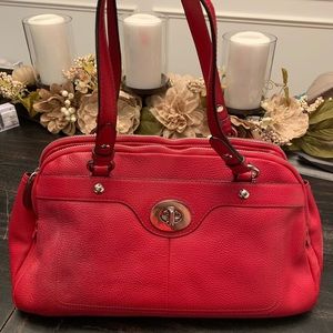Red coach bag